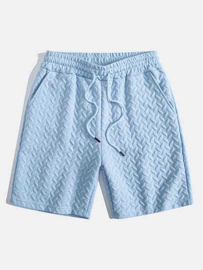 3 Pieces Geometric Jacquard Shorts - Naturzy
