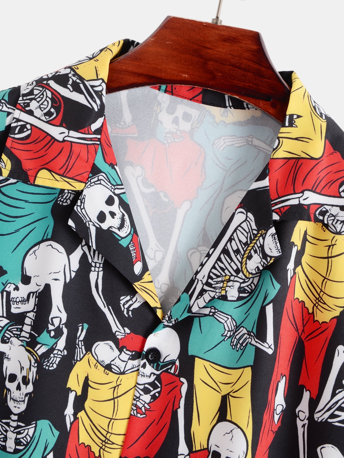Skeleton Print Shirt - Naturzy
