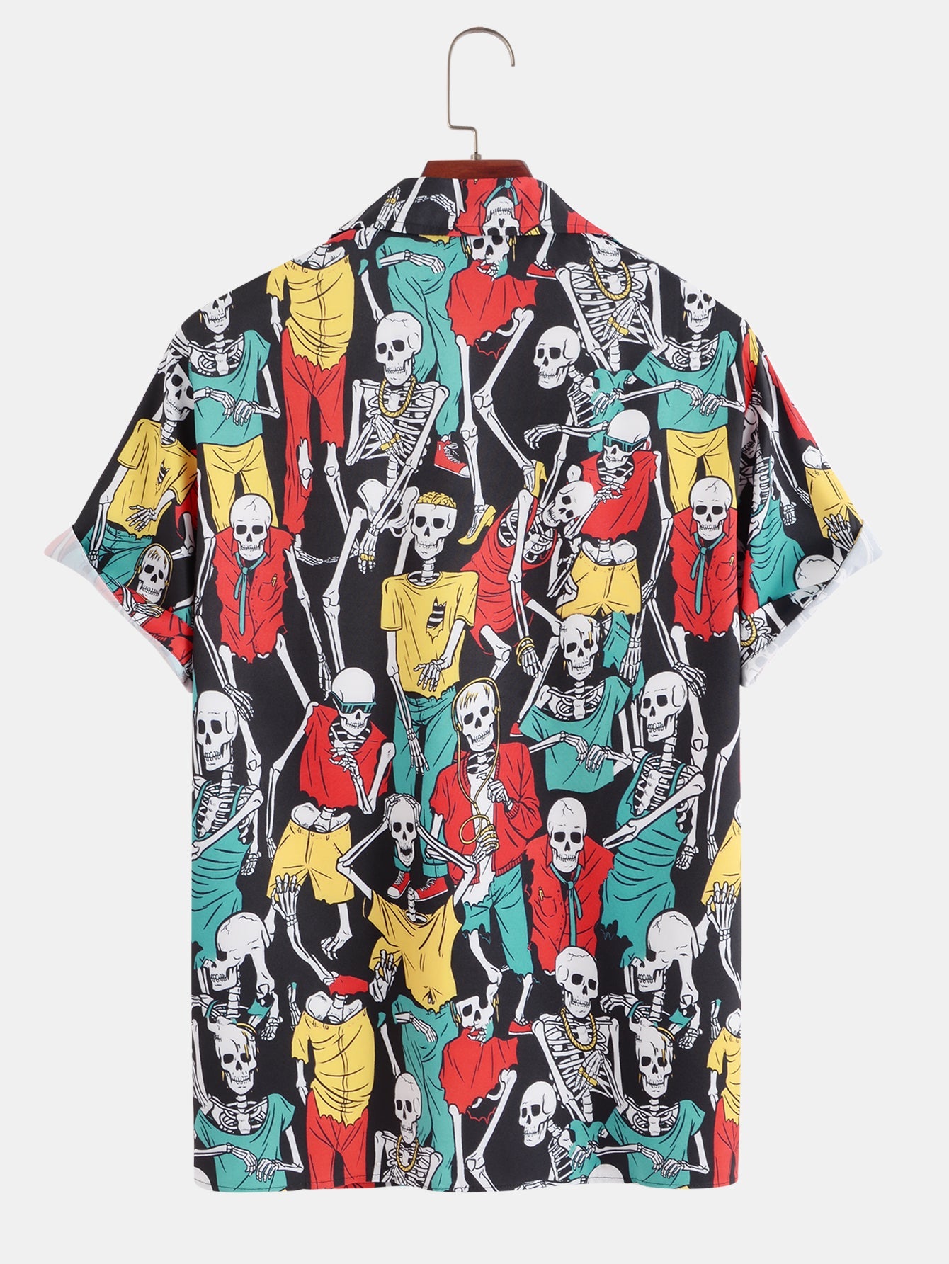 Skeleton Print Shirt - Naturzy