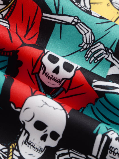 Skeleton Print Shirt - Naturzy