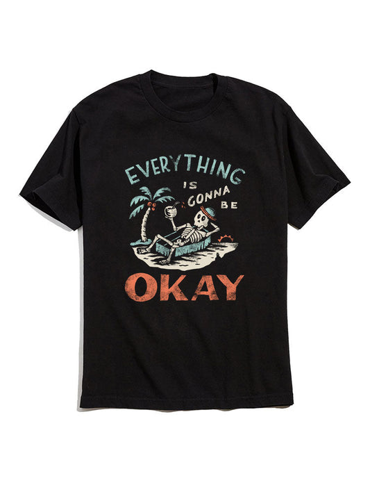 Holiday Skeleton Funny Graphic T-Shirts - Naturzy