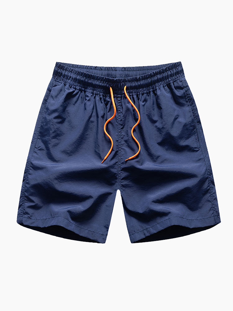 Man Mid Length Drawstring Swim Shorts - Naturzy