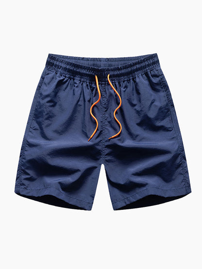 Man Mid Length Drawstring Swim Shorts - Naturzy