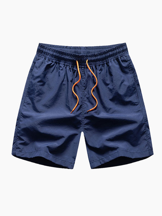 Man Mid Length Drawstring Swim Shorts - Naturzy