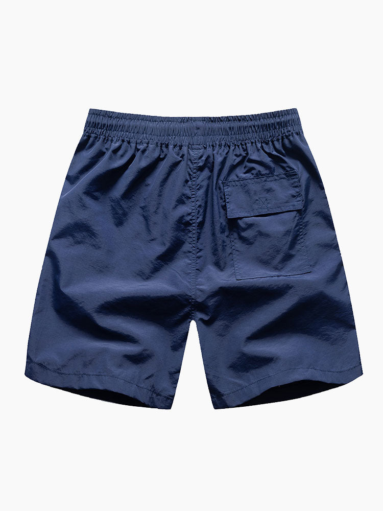 Man Mid Length Drawstring Swim Shorts - Naturzy