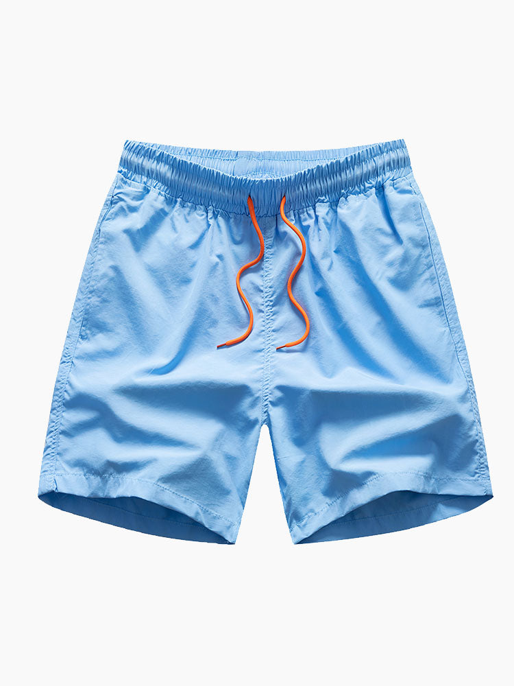 Man Mid Length Drawstring Swim Shorts - Naturzy