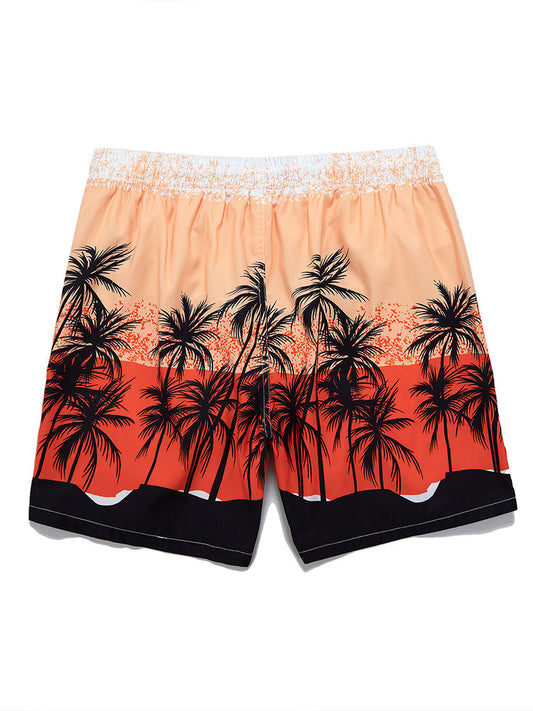 Tropical Print Swim Shorts - Naturzy