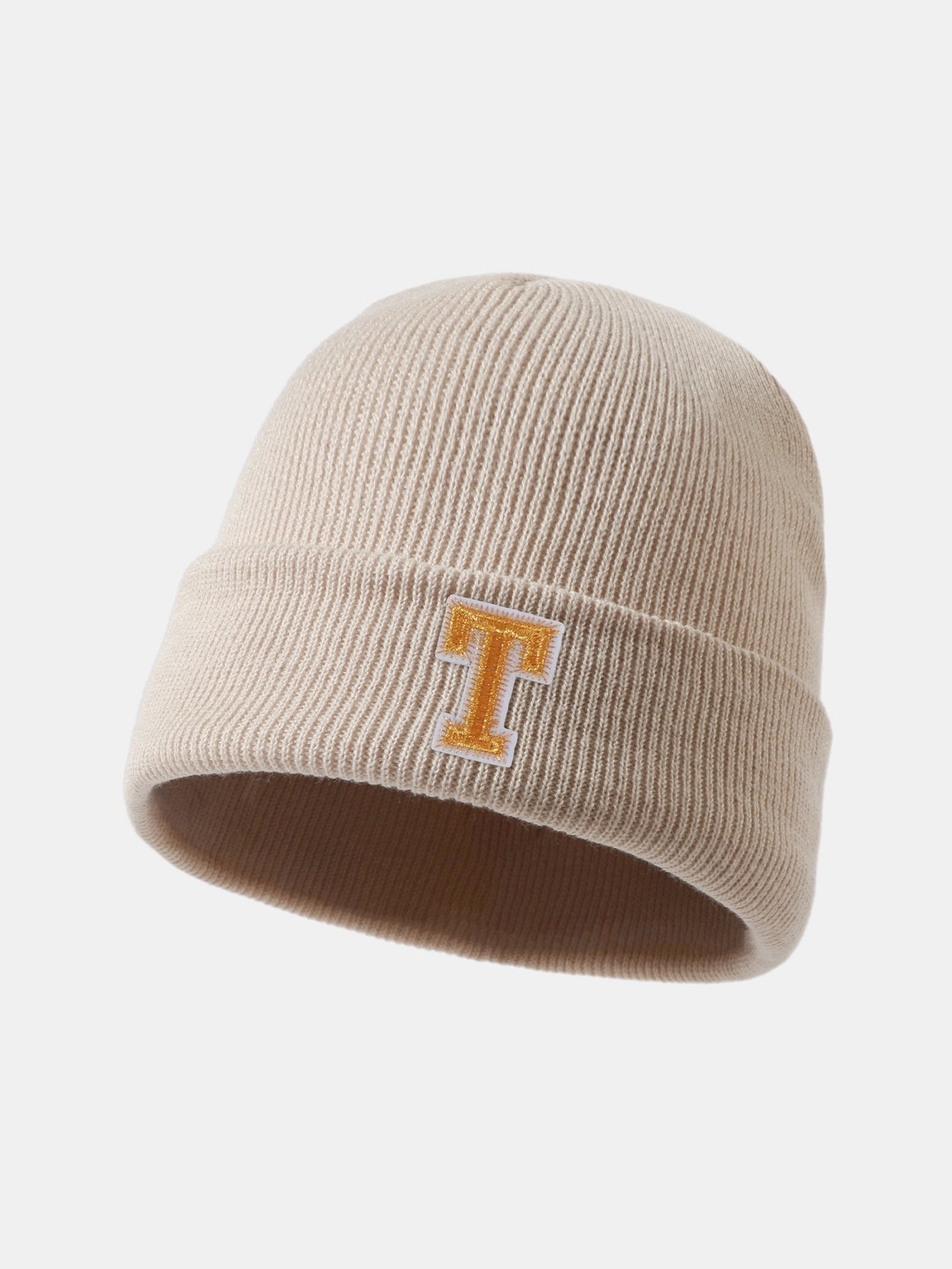 1pc Letter  A-Z Warm Knit Beanie Hat - Naturzy