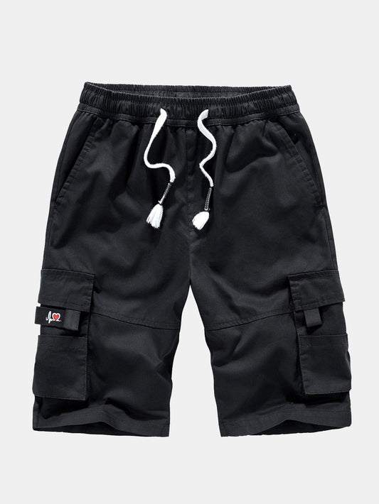 Drawstring Chino Cargo Shorts - Naturzy