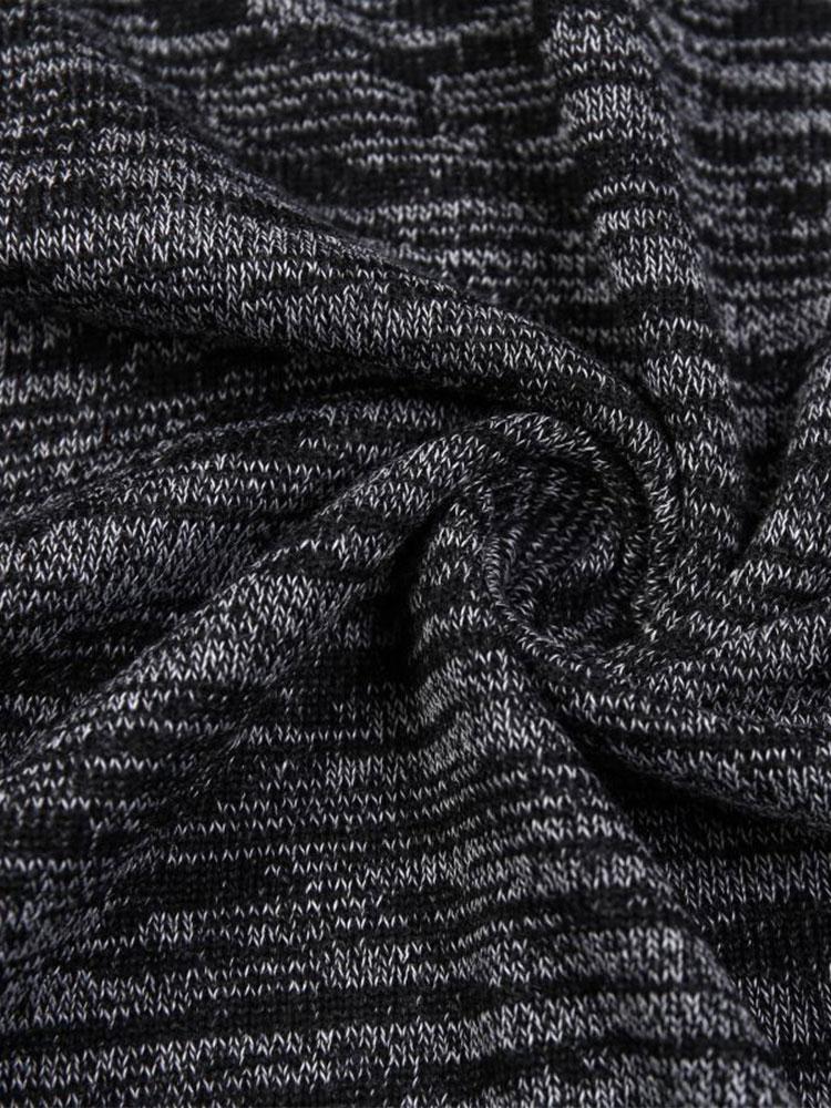 Slim Fit Knit Hooded Sweater - Naturzy