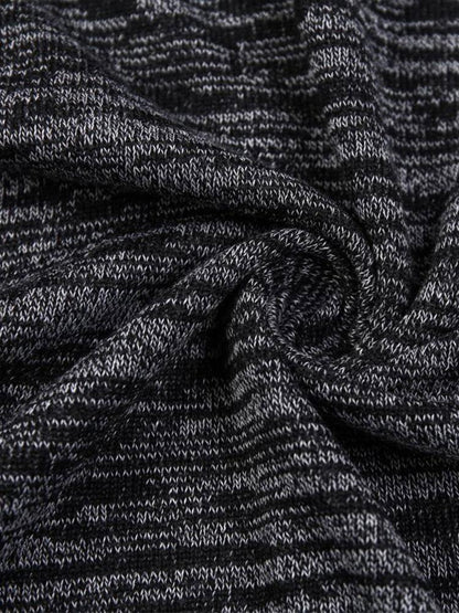 Slim Fit Knit Hooded Sweater - Naturzy