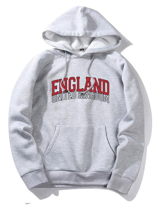 England Print Hoodie - Naturzy