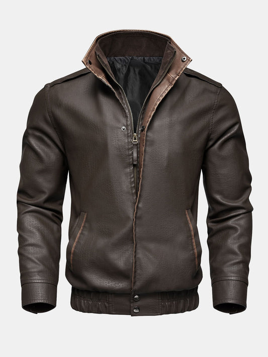 PU Leather Jacket - Naturzy