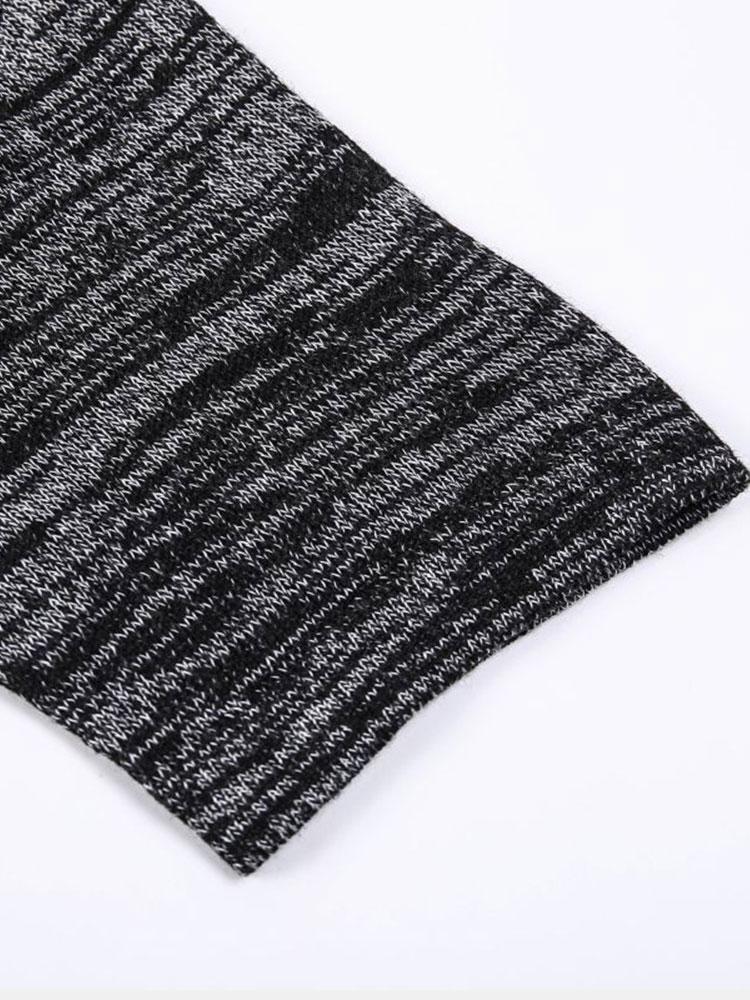 Slim Fit Knit Hooded Sweater - Naturzy