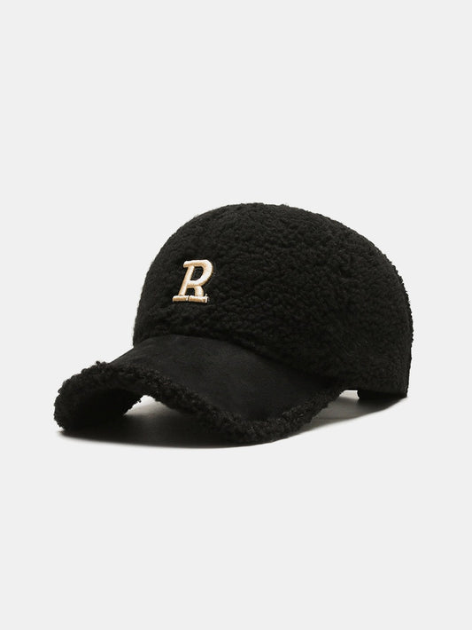 Plush Winter Warm Letter Baseball Cap - Naturzy