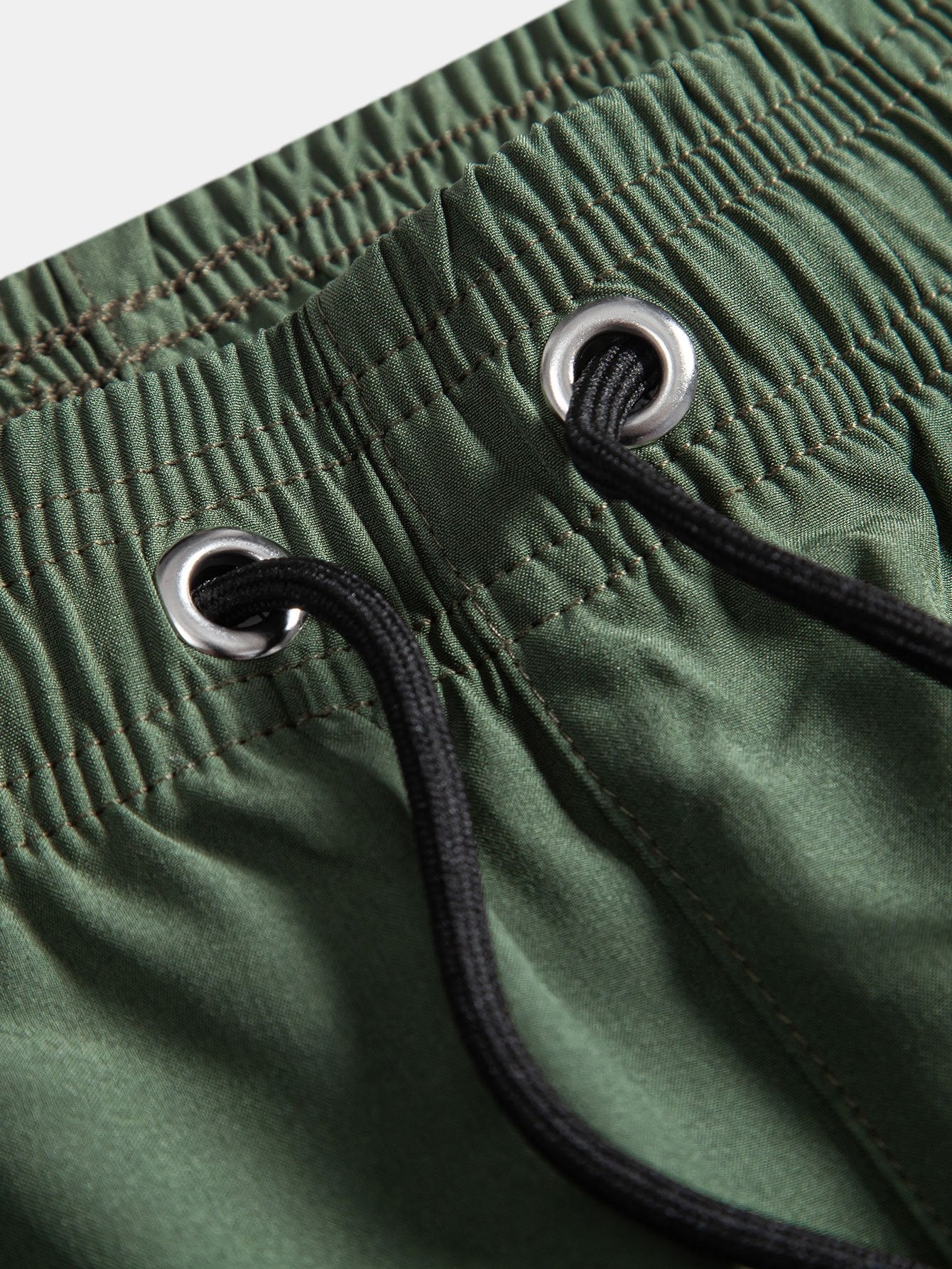 Solid Drawstring Swim Shorts - Naturzy