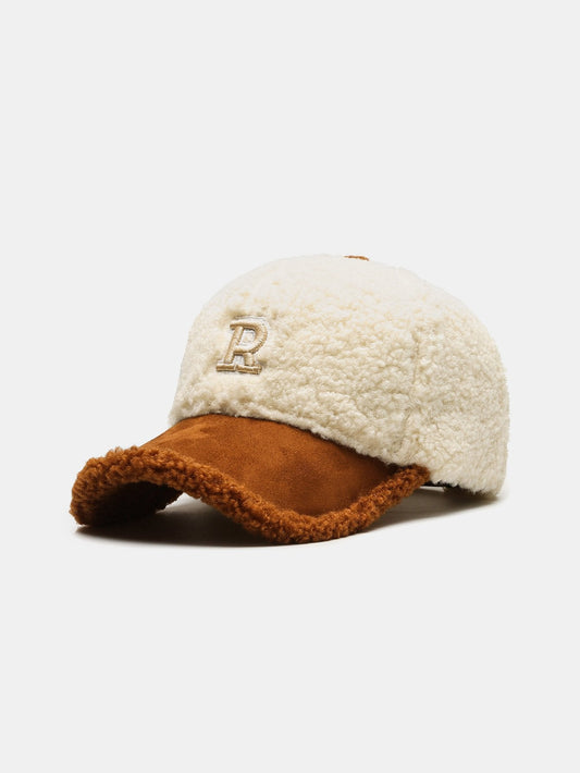 Plush Winter Warm Letter Baseball Cap - Naturzy