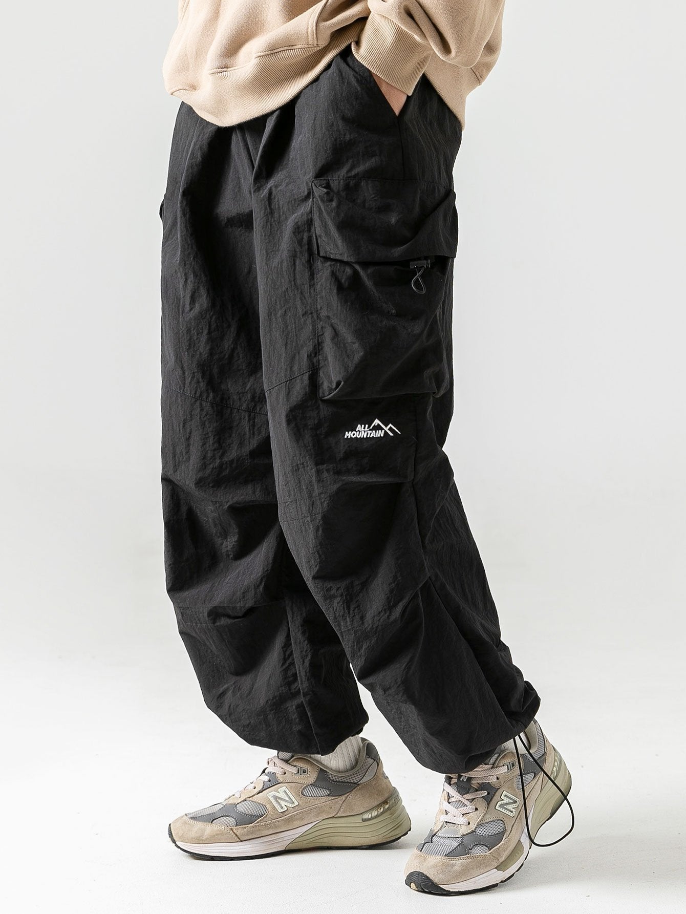 Water Repellent Parachute Pants - Naturzy