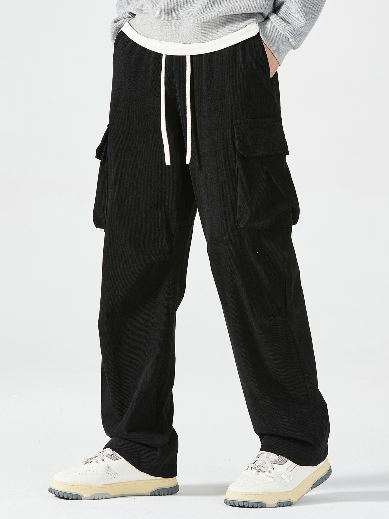 Corduroy Cargo Pants - Naturzy