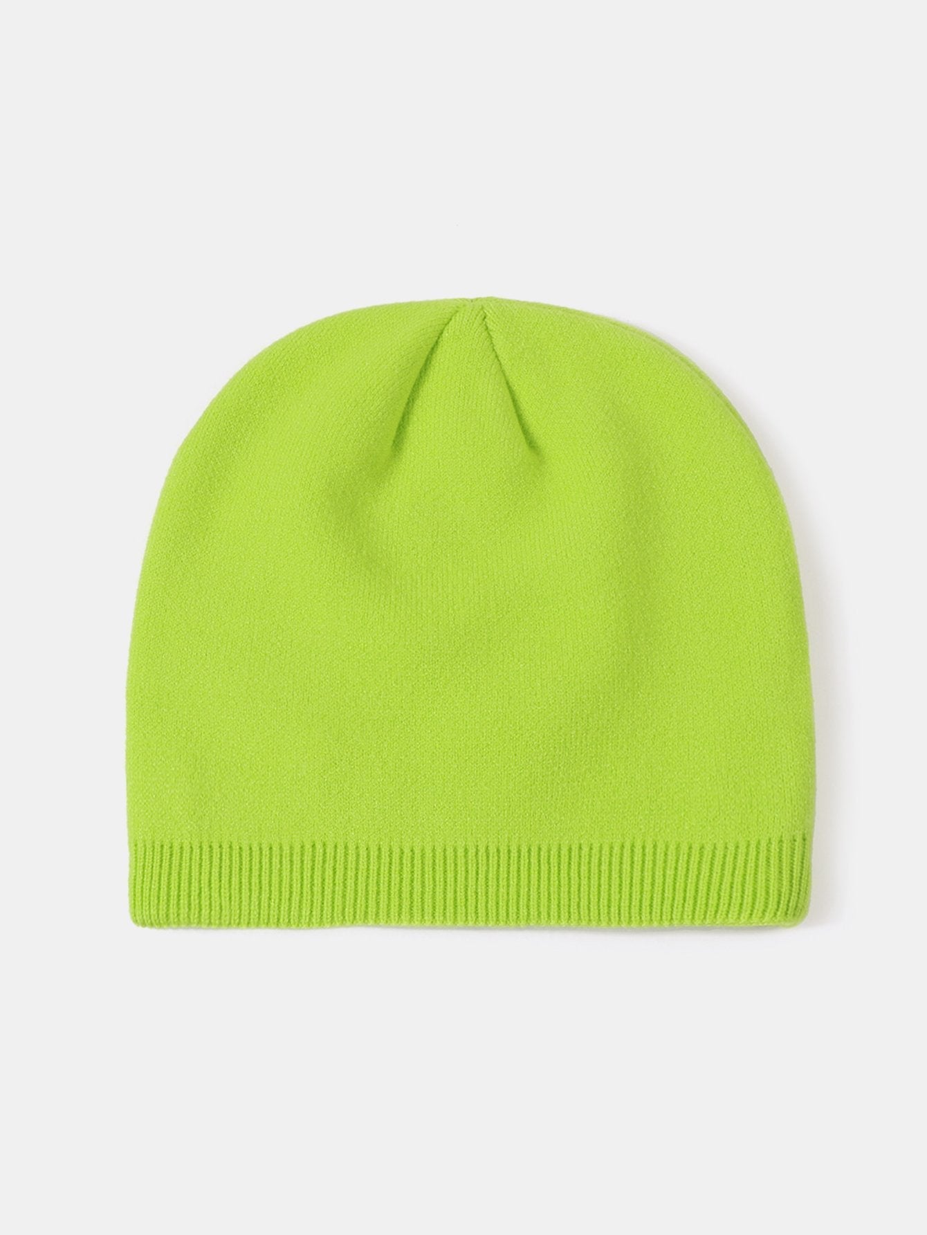 2 Pieces Solid Color Outdoor Cycling Warm Knit Beanie Hat - Naturzy