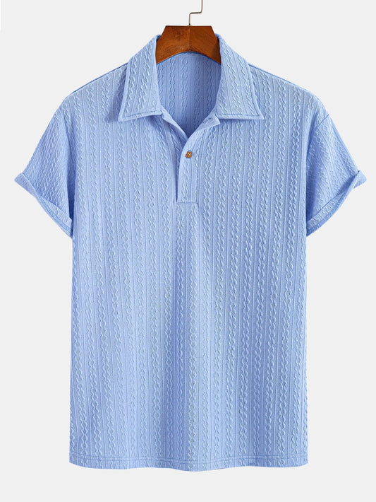 Textured Jacquard Polo - Naturzy