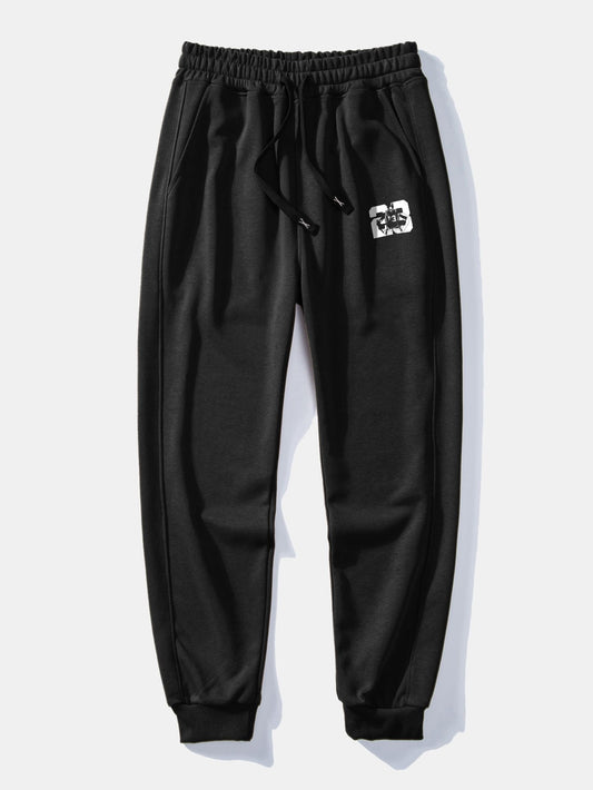 Number 23 Print Jogging Pants - Naturzy