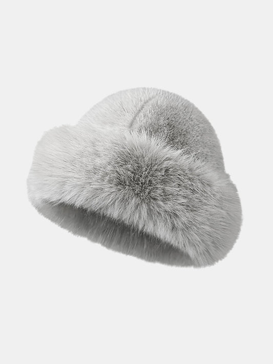 Warm Soft Plush Bucket Hat - Naturzy