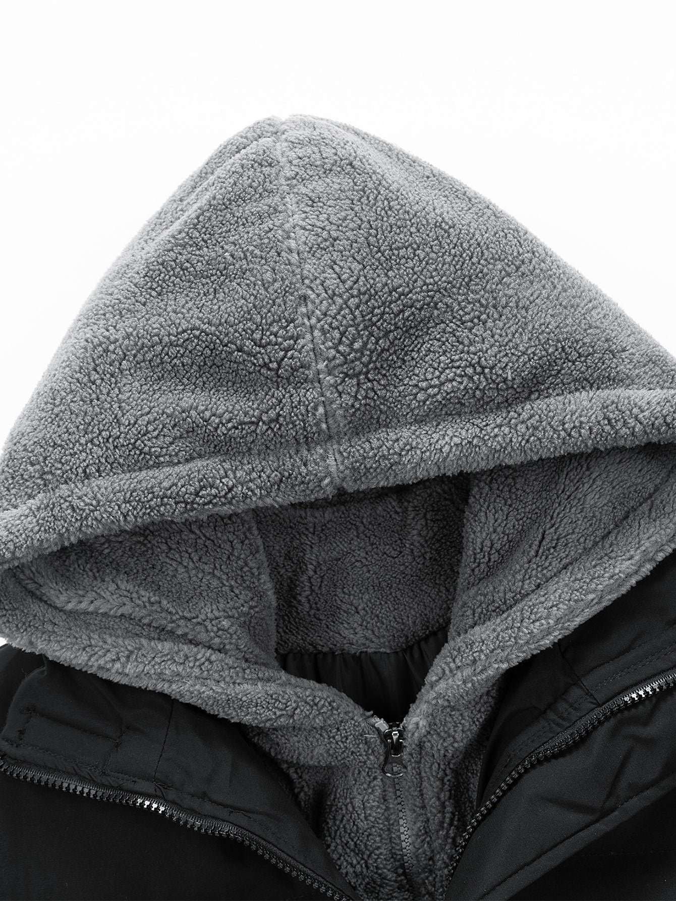 2 In 1 Teddy Hooded Puffer Jacket - Naturzy