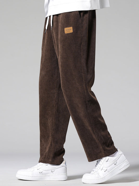 Straight Leg Corduroy Pants - Naturzy