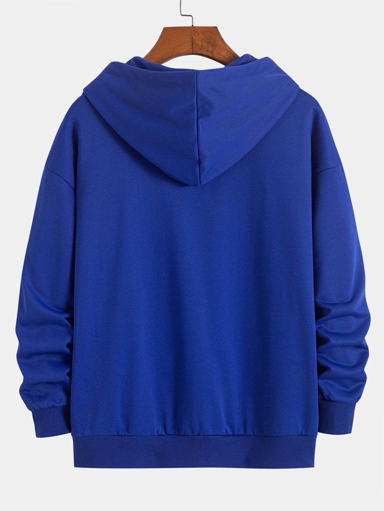 Basic Relax Fit Zip Hoodie - Naturzy