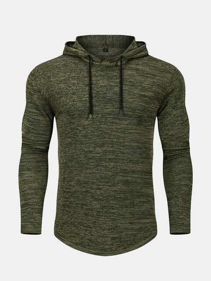 Slim Fit Knit Hooded Sweater - Naturzy