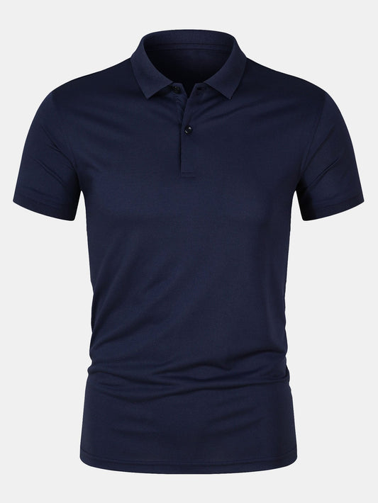Solid Mesh Polo Shirt - Naturzy
