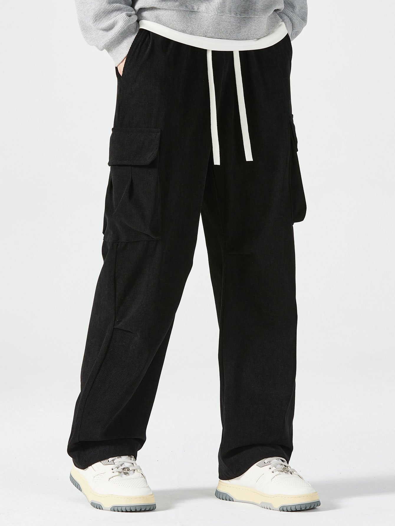 Corduroy Cargo Pants - Naturzy