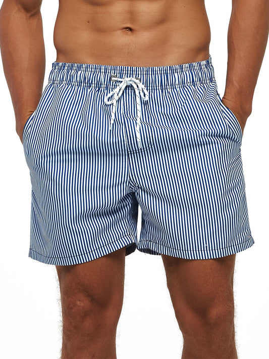 Stripe Print Swim Shorts - Naturzy
