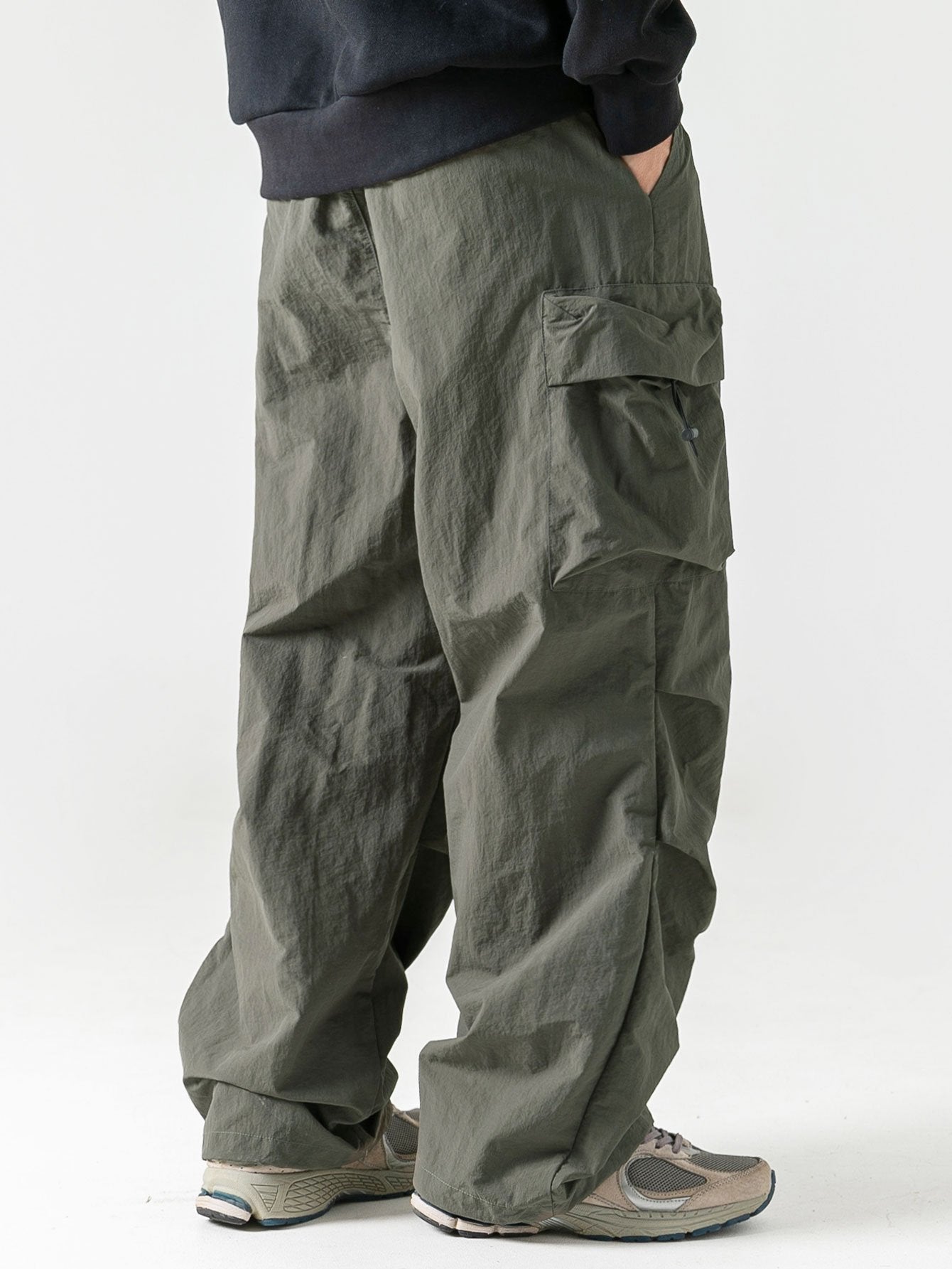 Water Repellent Parachute Pants - Naturzy