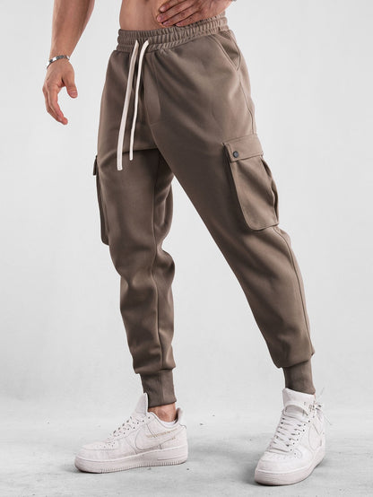 Drawstring Cargo Jogger Pants - Naturzy