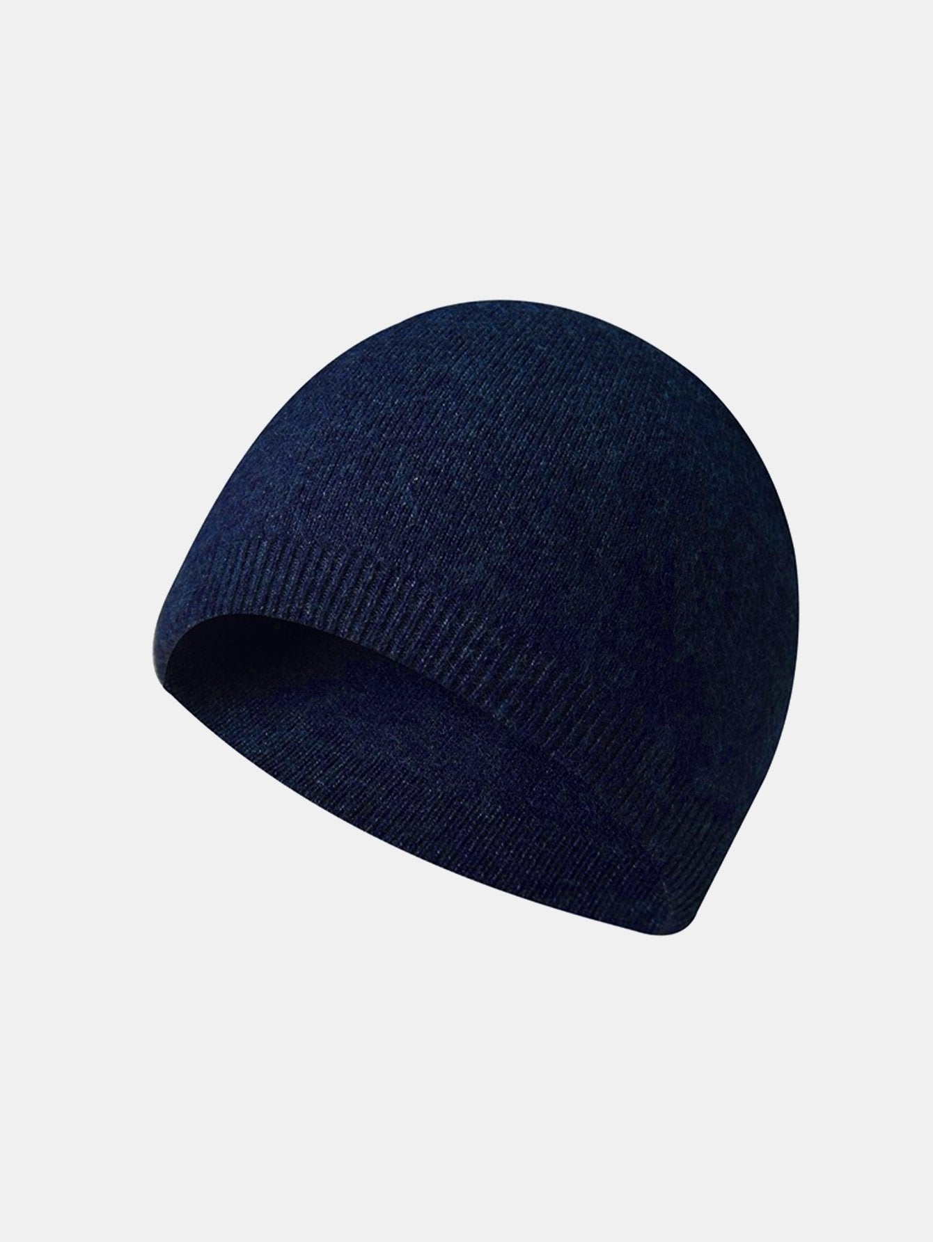 2 Pieces Solid Color Outdoor Cycling Warm Knit Beanie Hat - Naturzy