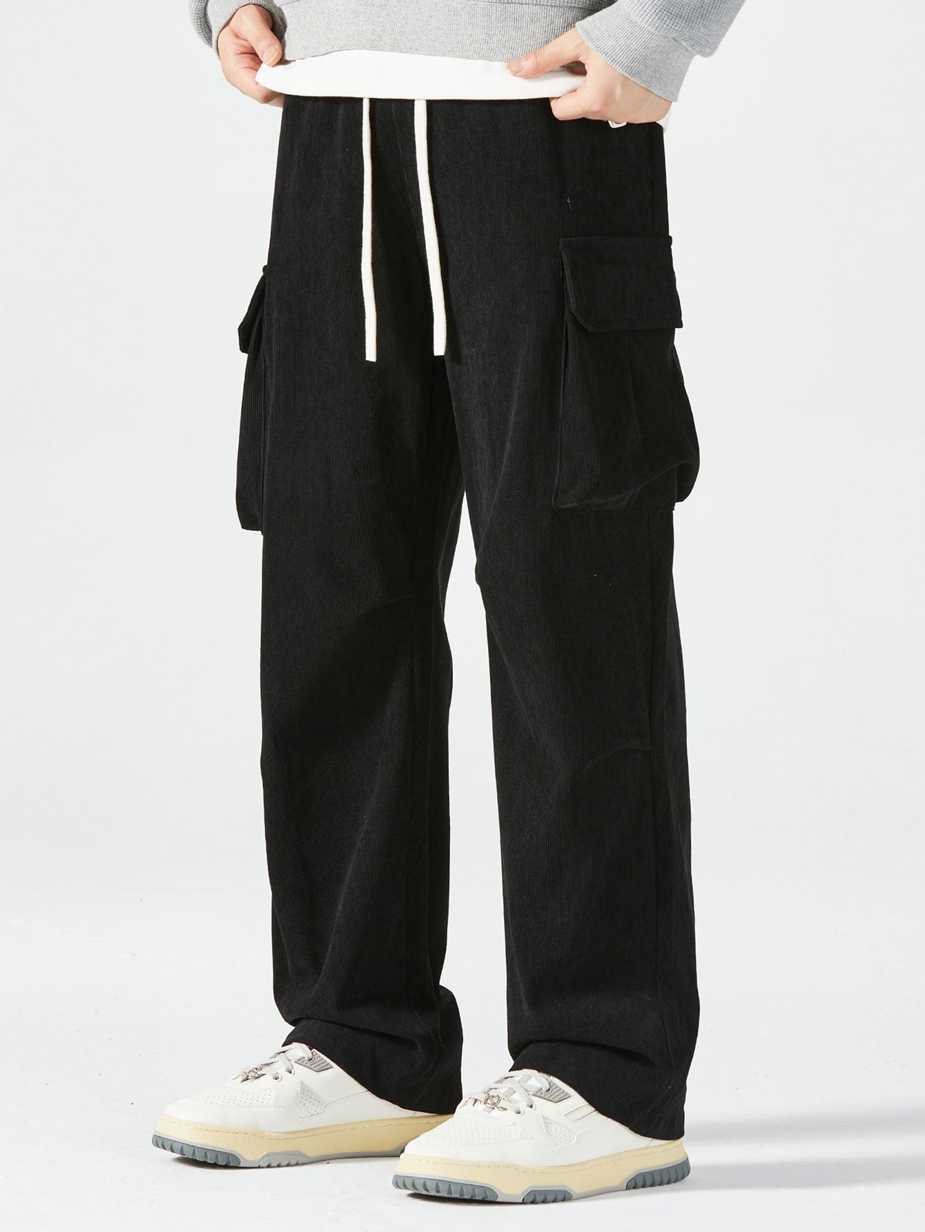 Corduroy Cargo Pants - Naturzy