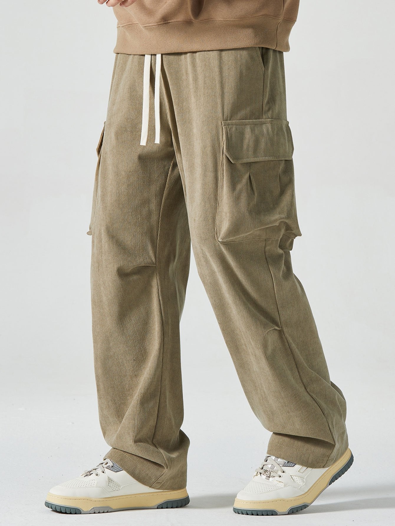 Corduroy Cargo Pants - Naturzy