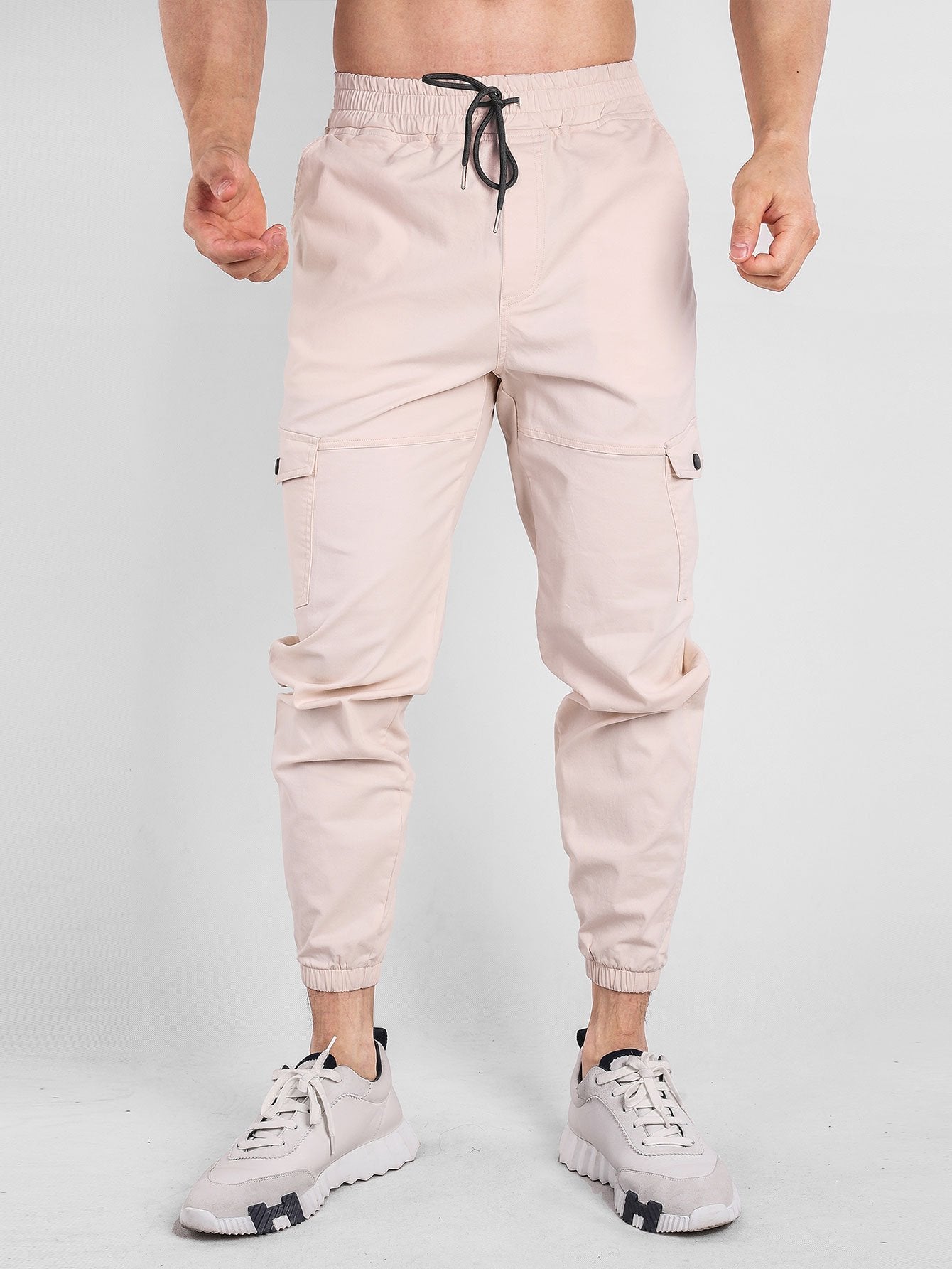 Chino Cargo Jogger Pants - Naturzy