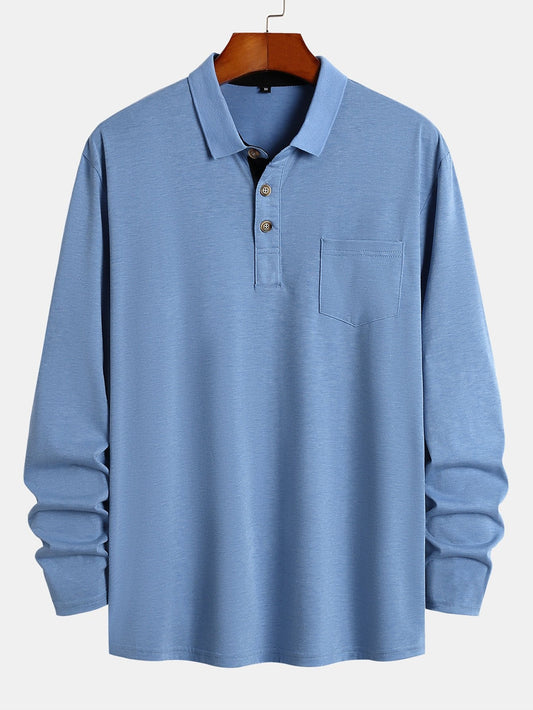 Long Sleeve Regular Fit Polo Shirt - Naturzy