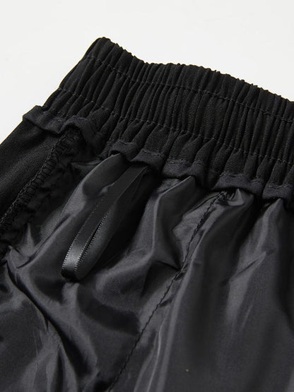 Elastic Waist Parachute Cargo Pants - Naturzy