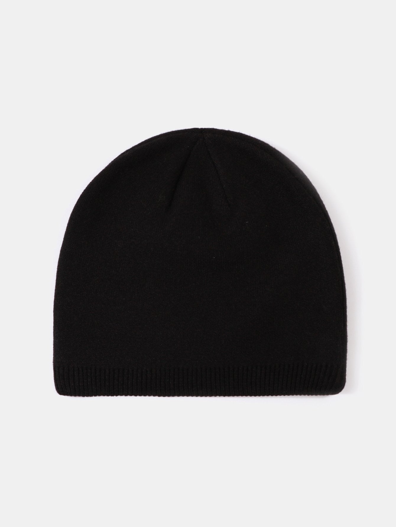 2 Pieces Solid Color Outdoor Cycling Warm Knit Beanie Hat - Naturzy