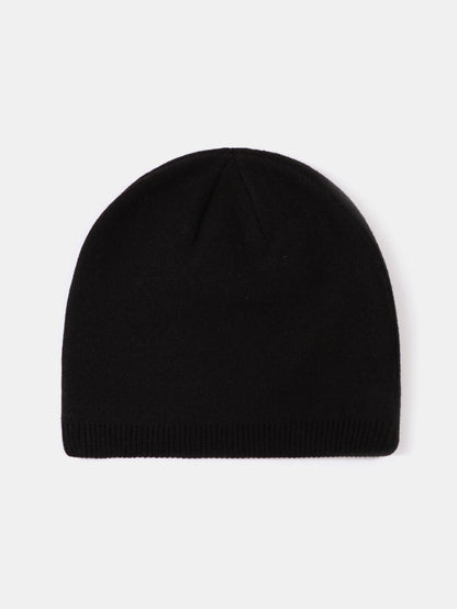 2 Pieces Solid Color Outdoor Cycling Warm Knit Beanie Hat - Naturzy