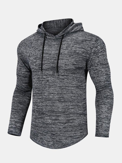 Slim Fit Knit Hooded Sweater - Naturzy