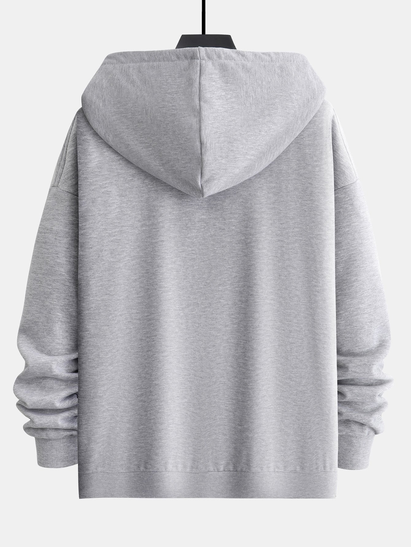 Basic Relax Fit Zip Hoodie - Naturzy