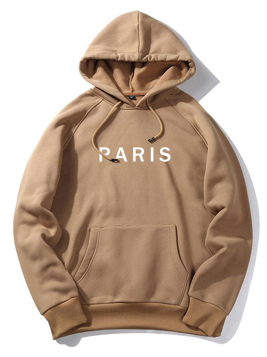 Paris Print Raglan Hoodie - Naturzy