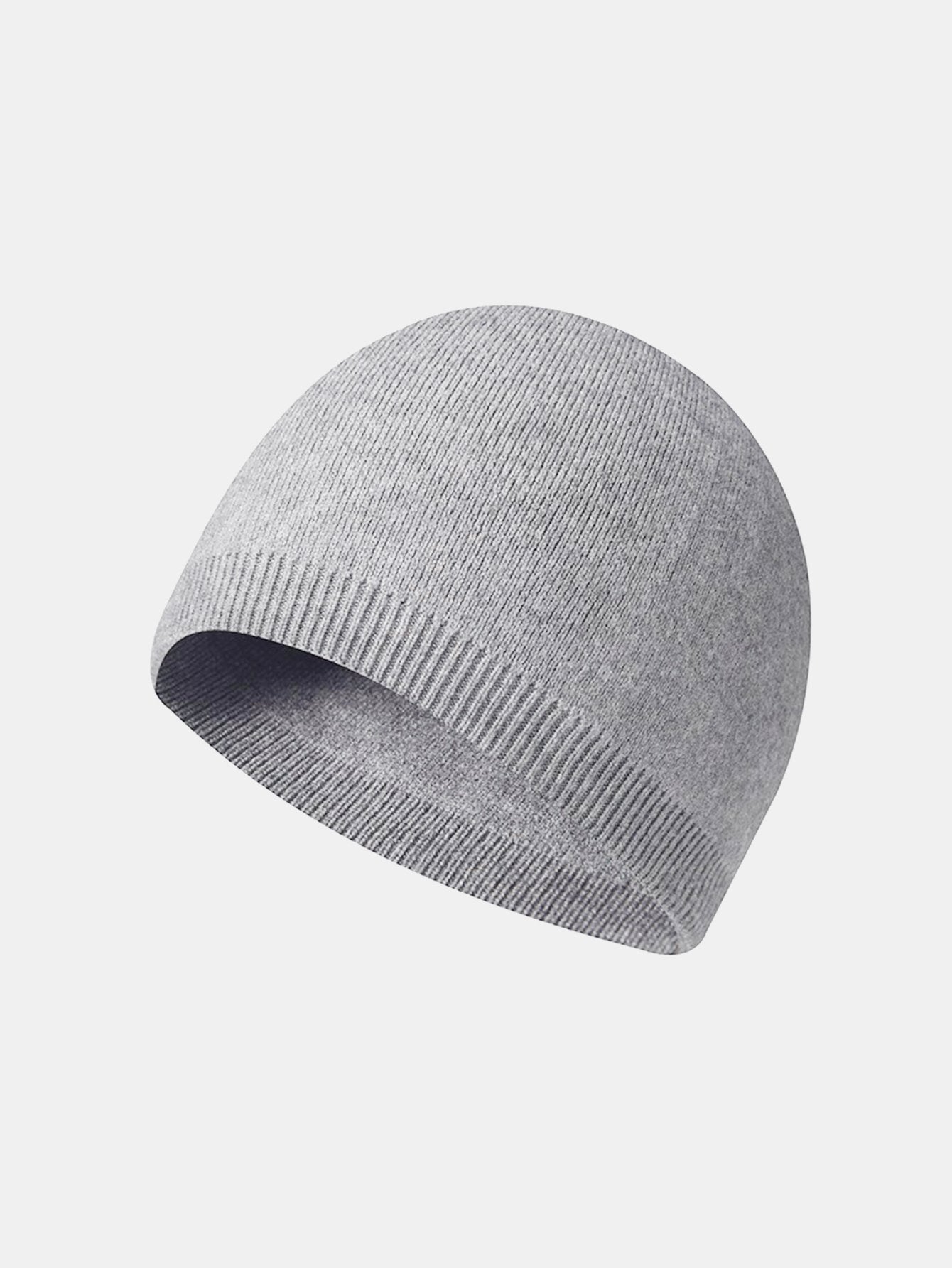 2 Pieces Solid Color Outdoor Cycling Warm Knit Beanie Hat - Naturzy