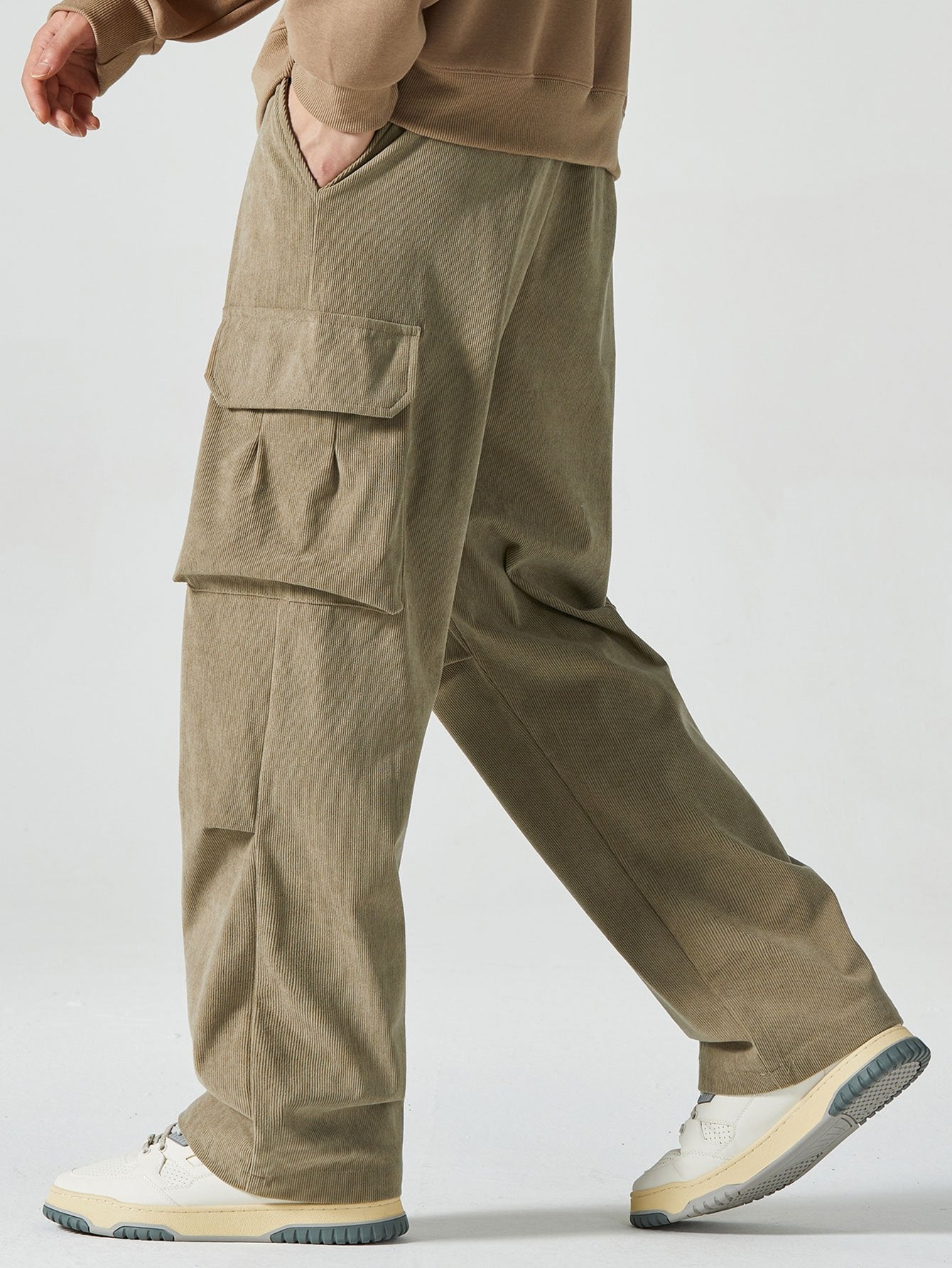 Corduroy Cargo Pants - Naturzy