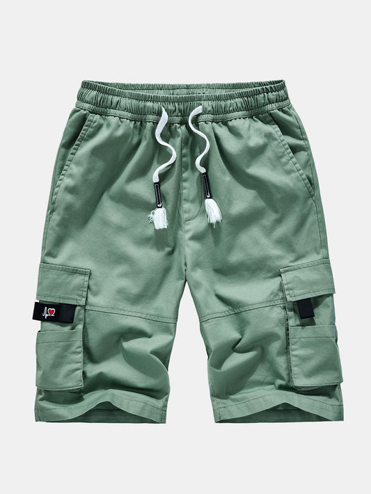 Drawstring Chino Cargo Shorts - Naturzy